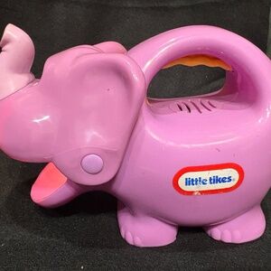 1990s Little Tikes Purple Elephant Glow & Speak Flashlight Animal Works